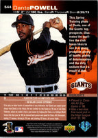 1997 Upper Deck Dante Powell #544