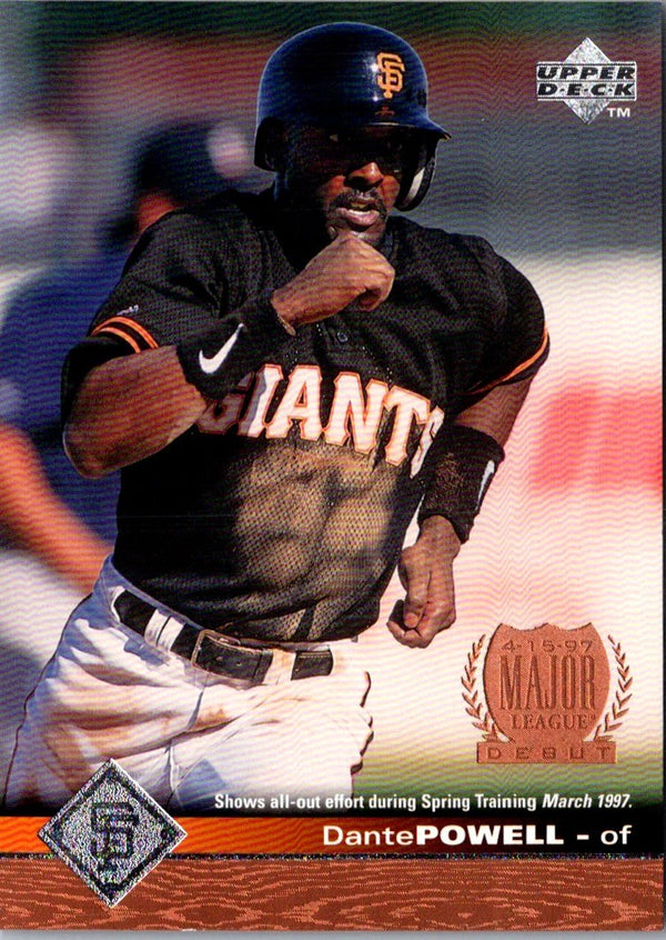 1997 Upper Deck Dante Powell #544