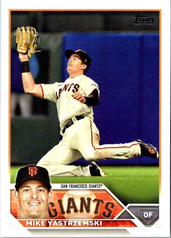 2023 Topps Big League Electric Orange Mike Yastrzemski #71