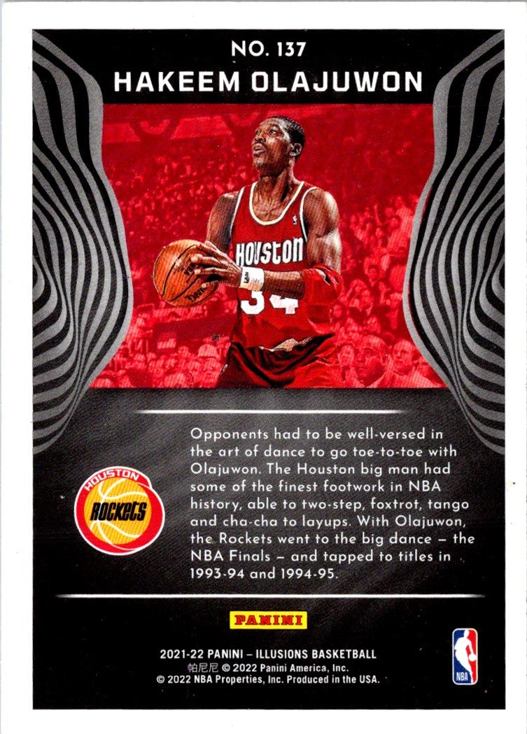 2021 Panini Illusions Hakeem Olajuwon