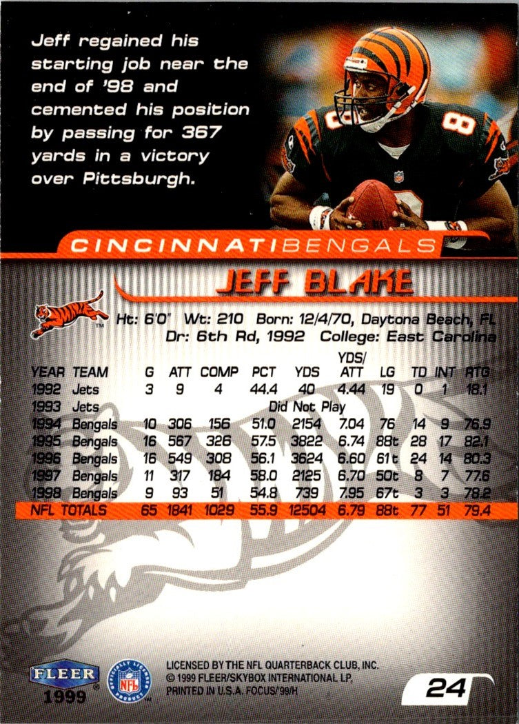 1999 Fleer Focus Jeff Blake