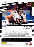 2022 Panini Prestige Cole Kmet #51