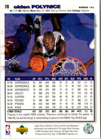 1995 Collector's Choice Olden Polynice #136