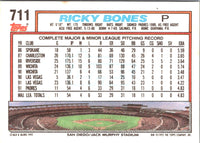 1992 Topps Ricky Bones #711