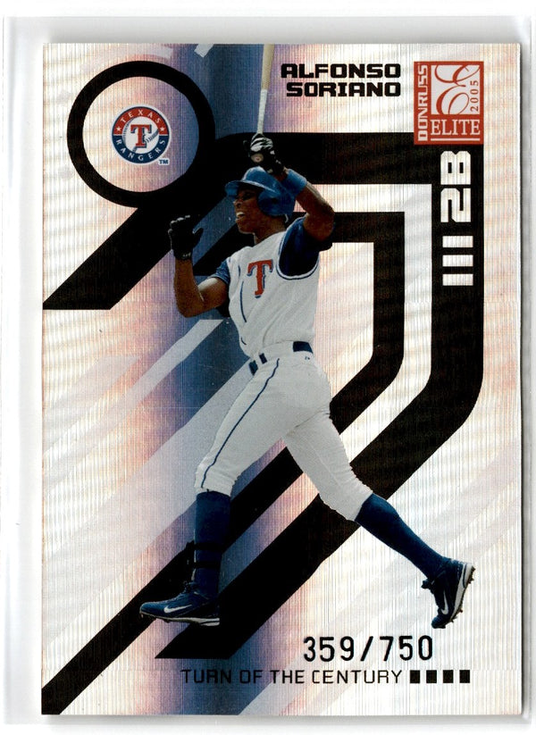 2005 Donruss Elite Turn of the Century Alfonso Soriano #140 359/750