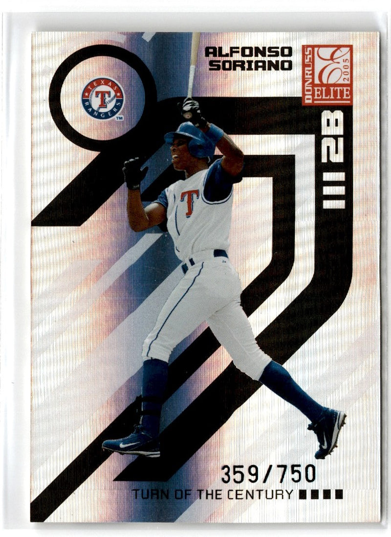 2005 Donruss Elite Turn of the Century Alfonso Soriano