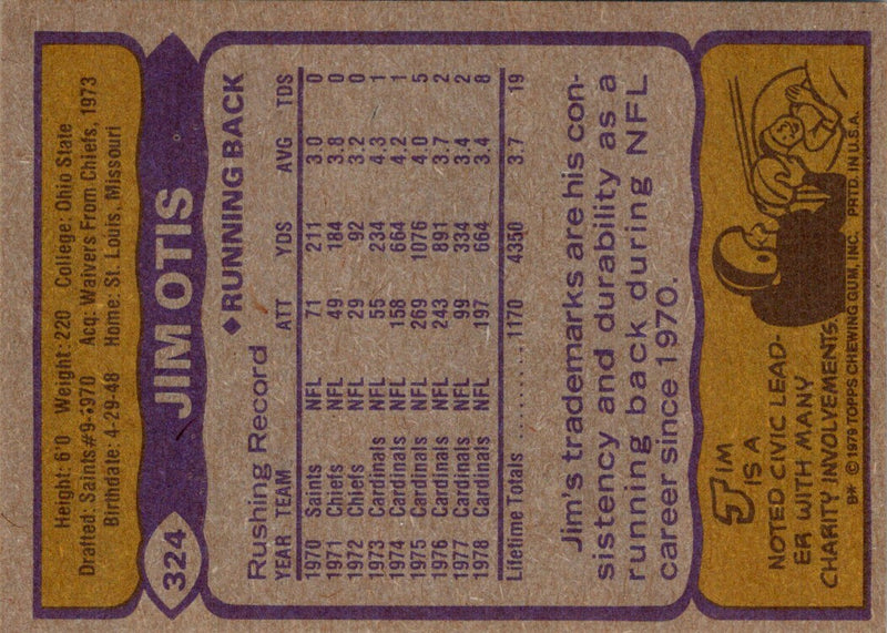 1979 Topps Jim Otis