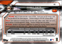 2018 Bowman Chrome Johnny Cueto #43