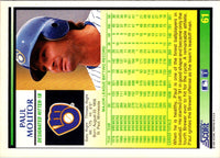 1992 Score Paul Molitor #61
