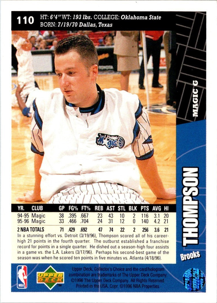 1996 Collector's Choice French Brooks Thompson