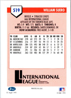 1991 Line Drive AAA William Suero #519