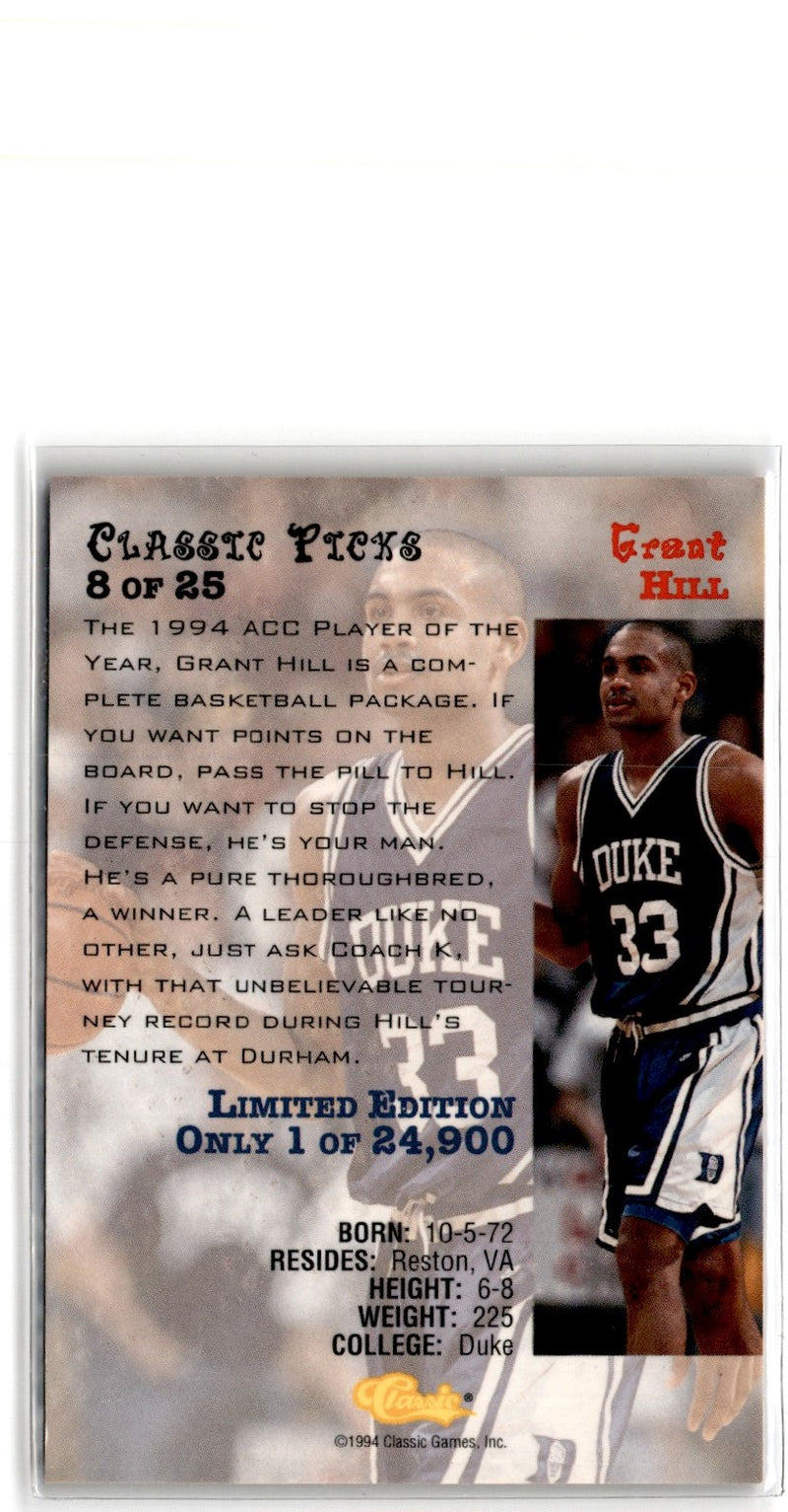 1994 Classic Draft Picks Grant Hill