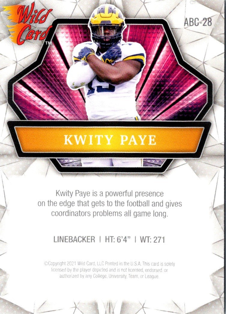 2021 Wild Card Kwity Paye