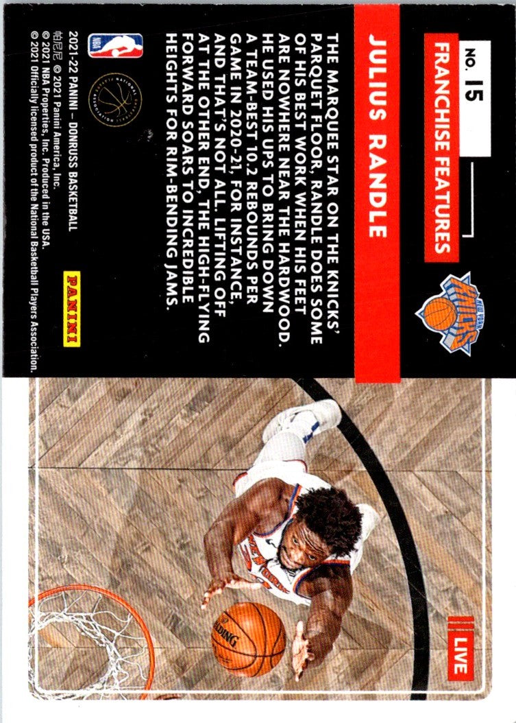 2021 Donruss Franchise Features Julius Randle