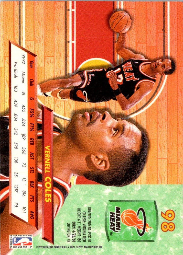 1992 Ultra Vernell Coles