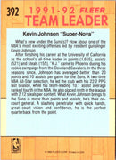 1991 Fleer Kevin Johnson