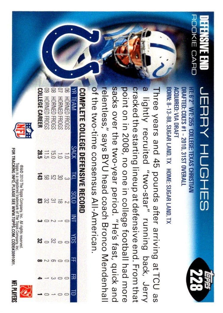 2010 Topps Jerry Hughes