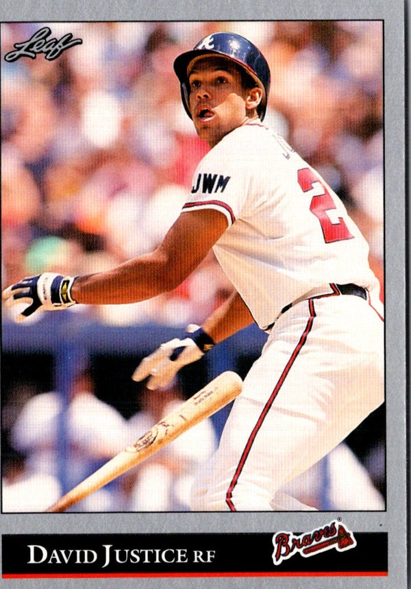 1992 Leaf Black Gold David Justice #404