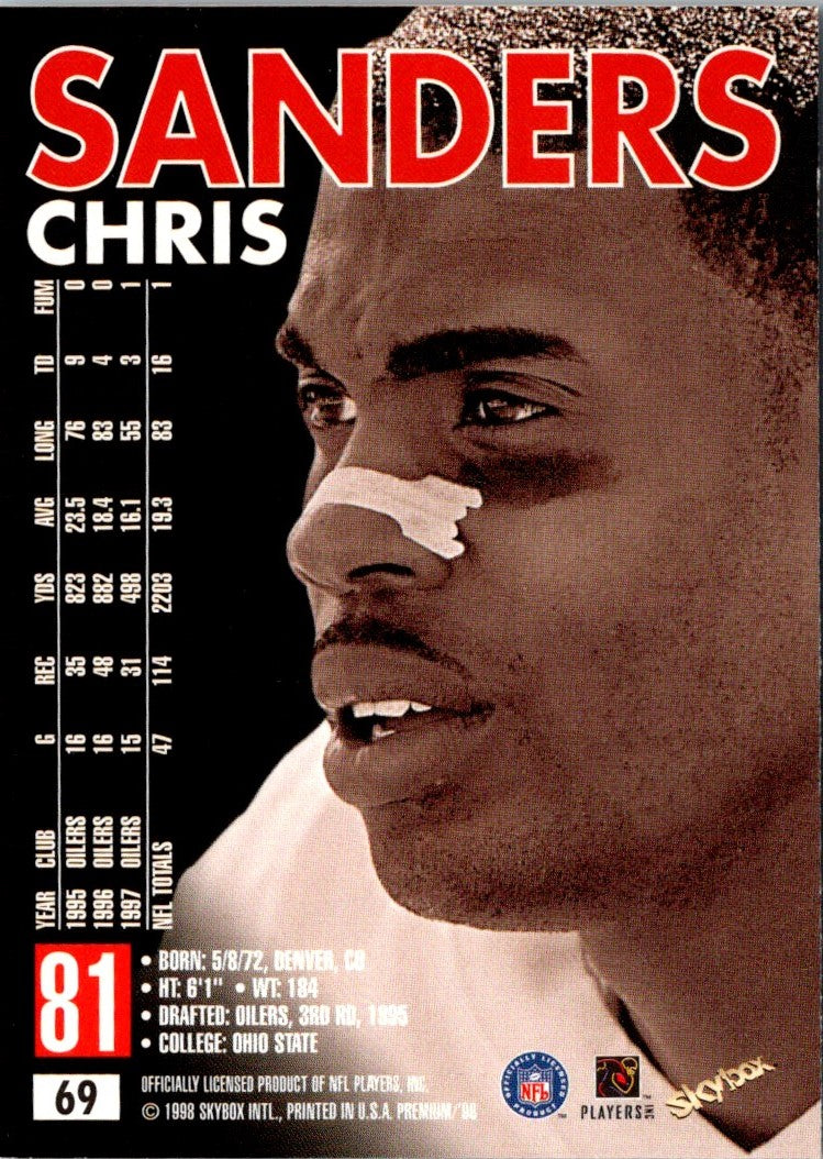 1998 SkyBox Premium Chris Sanders