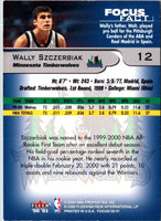 2000 Fleer Focus Wally Szczerbiak #12