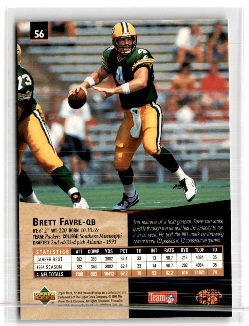 1996 Upper Deck A Cut Above Jumbos Brett Favre