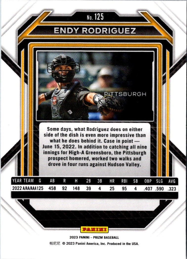 2023 Panini Prizm Blue Ice Endy Rodriguez