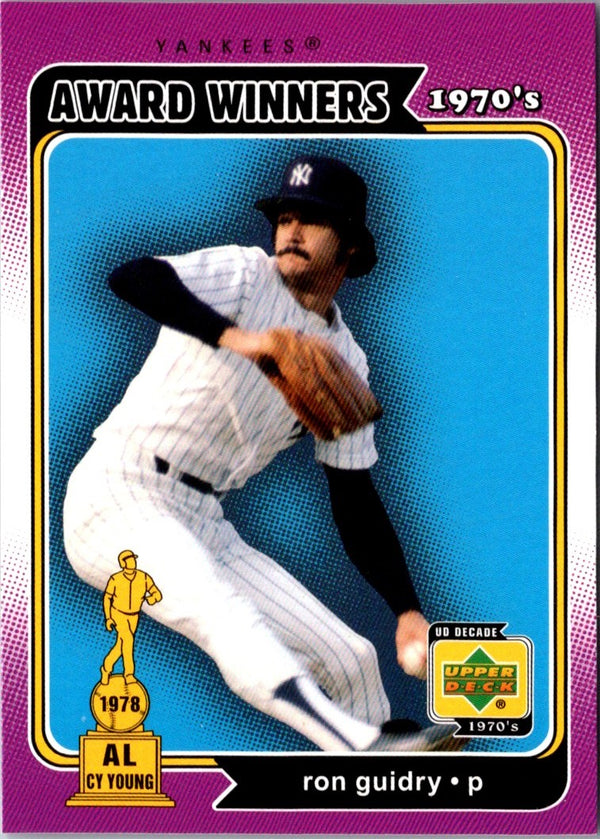 2001 Upper Deck Decade 1970's Ron Guidry #166