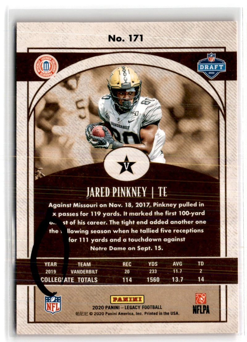 2020 Panini Legacy Orange Jared Pinkney