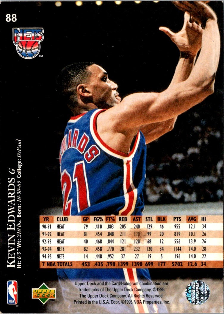 1995 Upper Deck Kevin Edwards