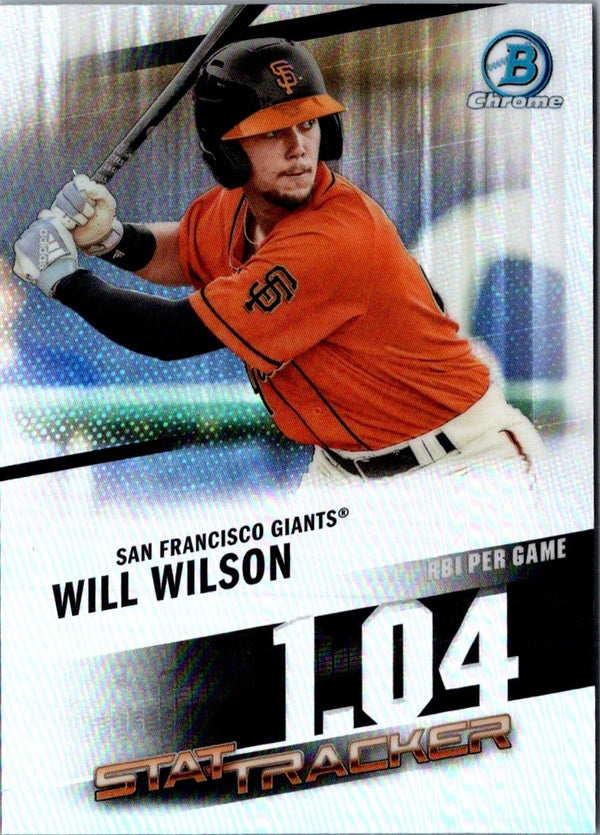 2020 Bowman Chrome Stat Tracker Will Wilson #ST-17