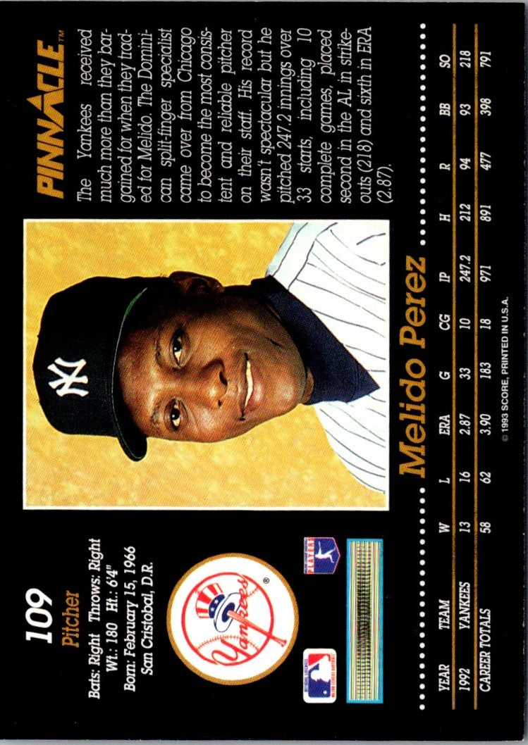1993 Pinnacle Melido Perez