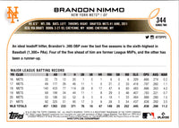 2022 Topps Brandon Nimmo #344
