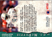 1993 Pro Set O.J. McDuffie #251 Rookie