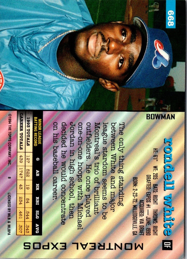 1994 Bowman Rondell White