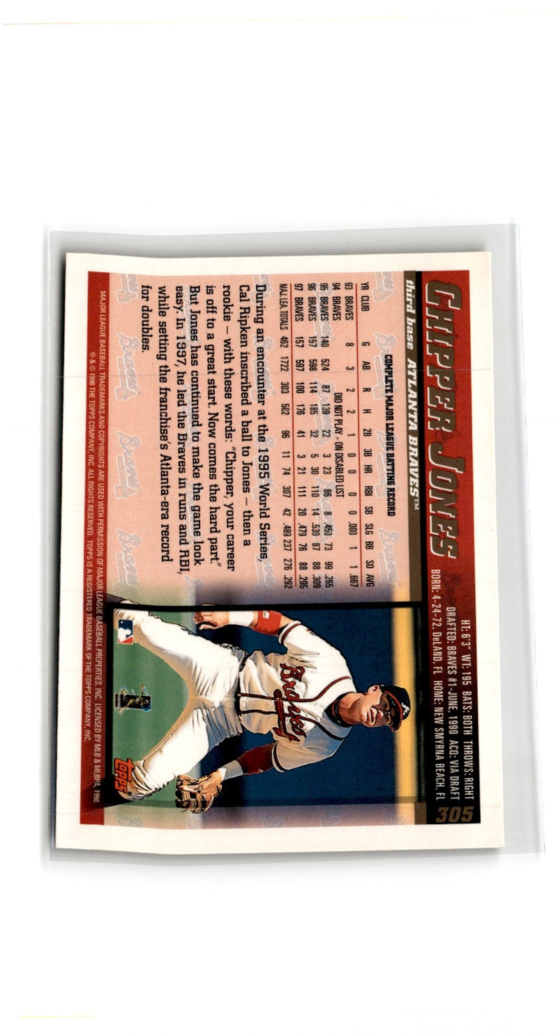 1999 Topps Oversize Series 2 Chipper Jones