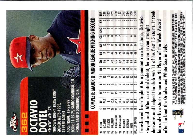 2000 Topps Chrome Octavio Dotel