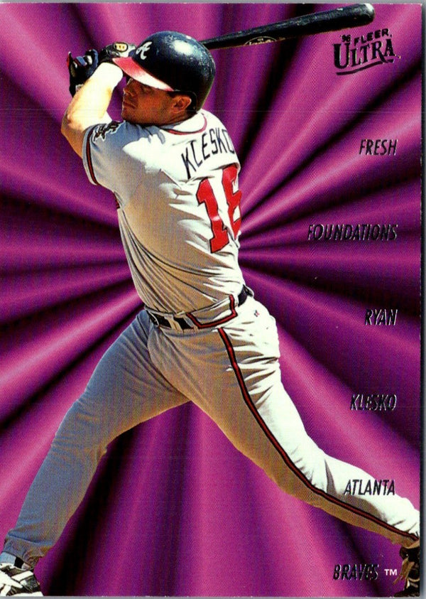 1996 Ultra Fresh Foundations Ryan Klesko #6