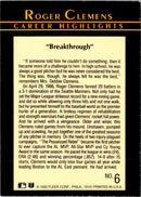 1992 Fleer Roger Clemens
