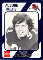 1989 Collegiate Collection Auburn Coke 580 Rick Telhiard #498