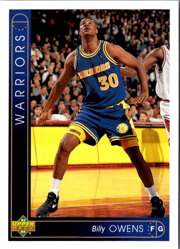 1993 Upper Deck Billy Owens #291