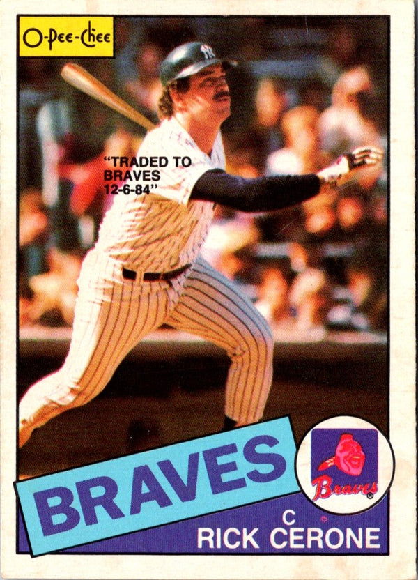 1985 O-Pee-Chee Rick Cerone #337