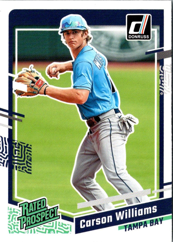 2023 Donruss Holo Blue Carson Williams #65