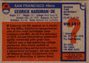 1976 Topps Cedrick Hardman