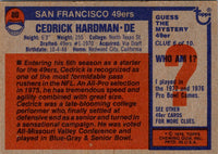1976 Topps Cedrick Hardman #80