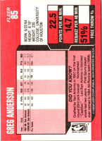 1989 Fleer Greg Anderson #85