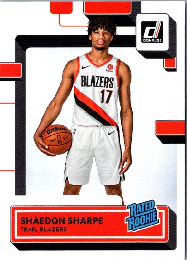 2022 Donruss Rated Rookies Shaedon Sharpe #207