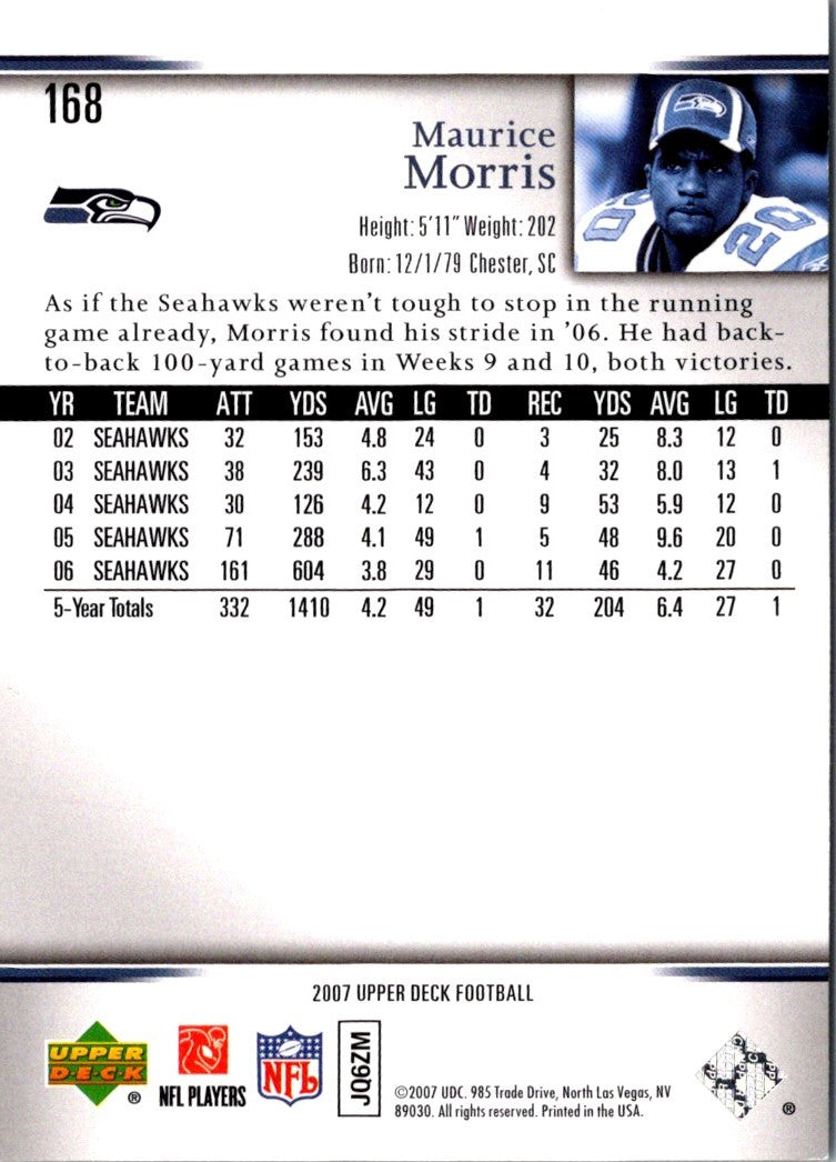 2007 Upper Deck Maurice Morris