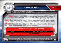 2019 Bowman Draft Chrome Jimmy Lewis #BDC-132