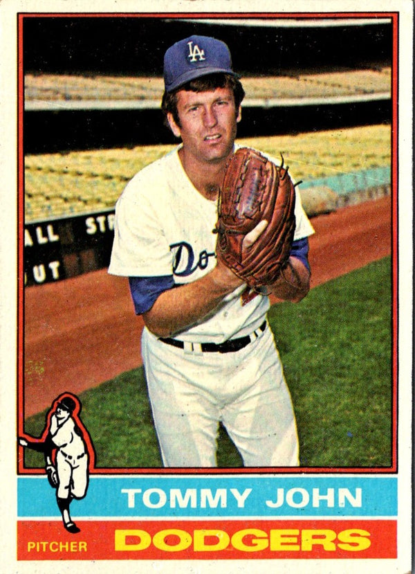 1976 Topps Tommy John #416