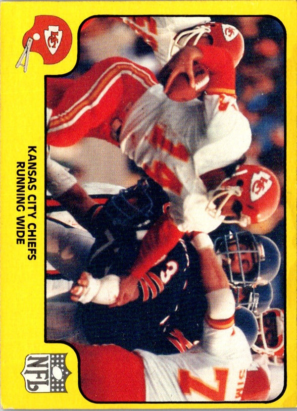 1978 Fleer Team Action Stickers Kansas City Chiefs Helmet #NNO